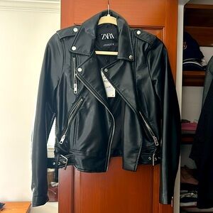 Zara leather jacket